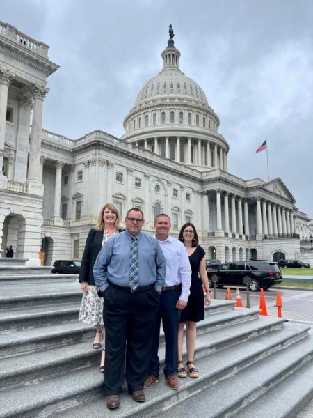 Lemoore Elementary School District leadership visit the nation's capitol building.